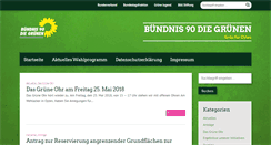 Desktop Screenshot of gruene-oyten.de