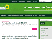 Tablet Screenshot of gruene-oyten.de